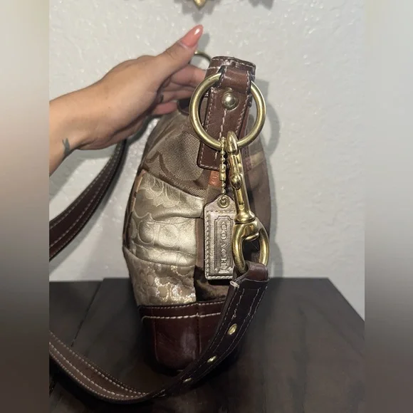 Coach Holiday Hobo Patchwork Shoulder Bag - Picture 5 of 12